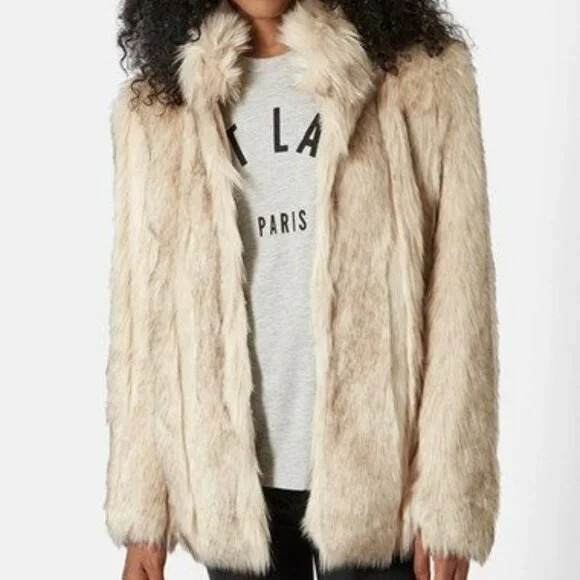 1970s Retro Vintage Inspired 'Leah' Faux Rabbit Fur Coat - Picture 2 of 16